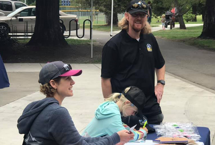 Dr. Forester at community event