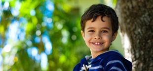 Boy with dental sealants in San Luis Obispo