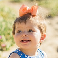 Infant with teeth coming in