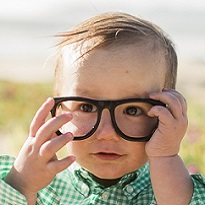 Little boy with glasses